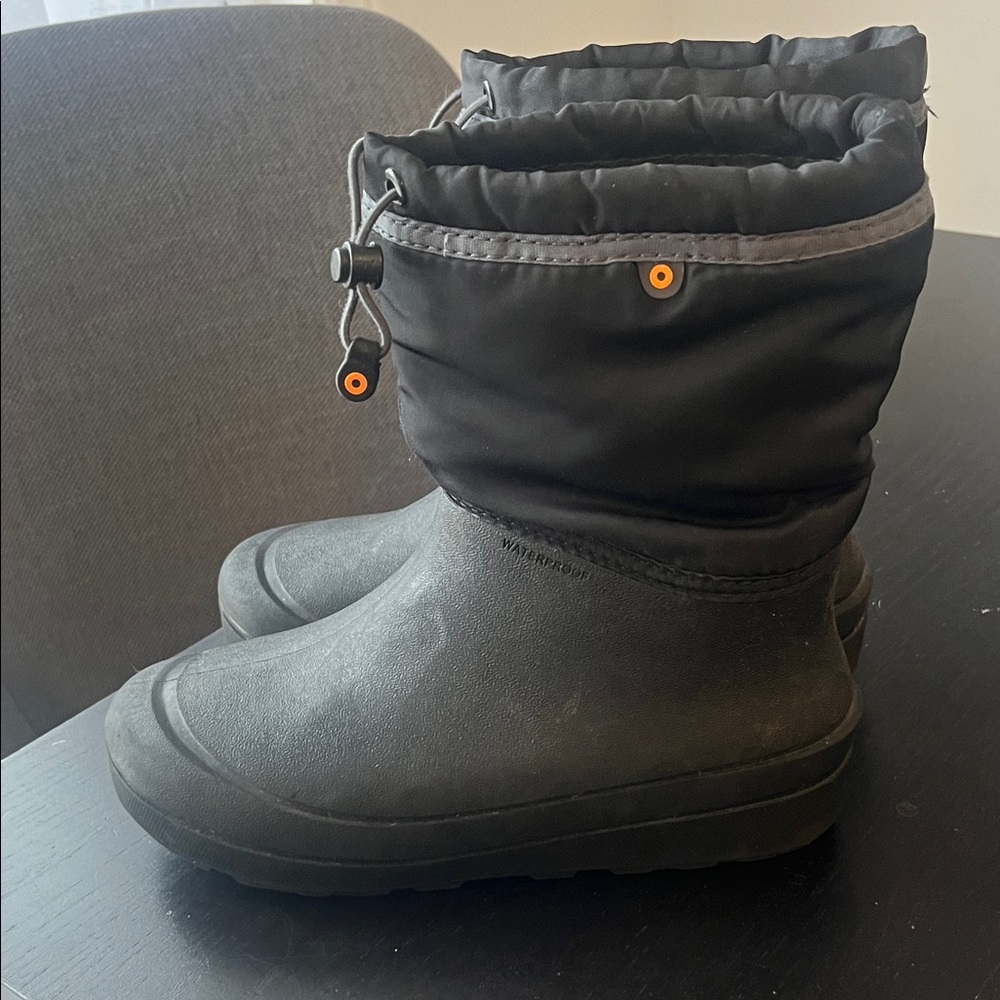Bogs Waterproof Black Kids Boots